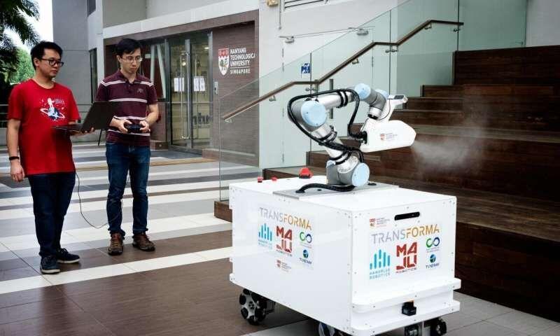 خبرنگاران ساخت ربات ضدعفونی کننده با سرعت بالا