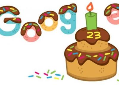 جشن تولد 23 سالگی گوگل